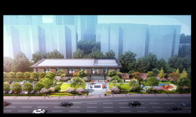 售楼部景观规划设计效果图