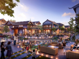 古街夜景景观设计效果图