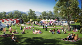 户外草坪舞台景观设计