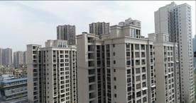 城市无人机航拍楼盘4K高清视频