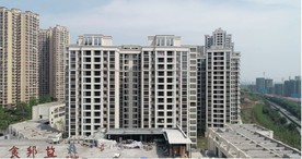 城市风光无人机航拍楼盘高清视频