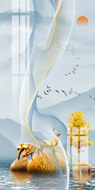 转运石玄关 意境