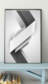 现代北欧风简约黑白线条装饰画