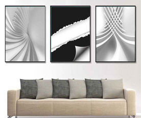 现代北欧极简几何空间装饰画