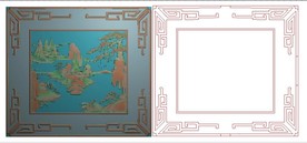 山水精雕图