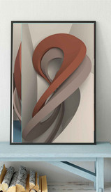 北欧莫迪兰抽象几何空间装饰画