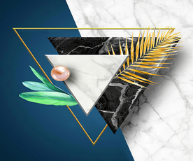 抽象三角形玄关