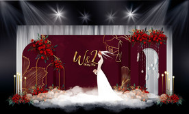 酒红色婚礼