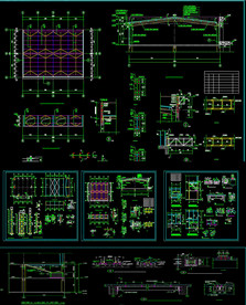 钢梯及屋顶钢结构施工图