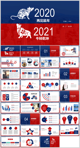 年终工作总结PPT模板