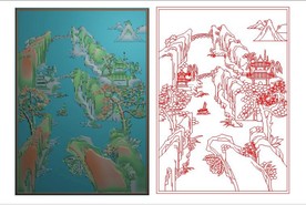 山水精雕图