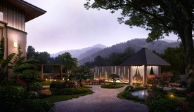 温泉景观设计效果图