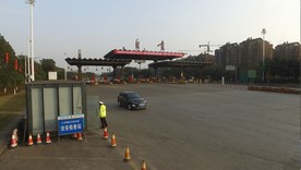 自贡大山铺客高速公路航拍素