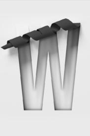 现代简欧立体字母玄关装饰画