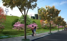 道路景观效果图