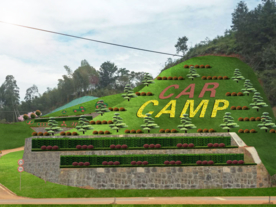 斜坡绿化景观设计效果图