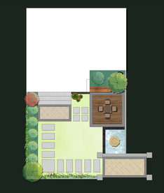 别墅庭院设计平面图