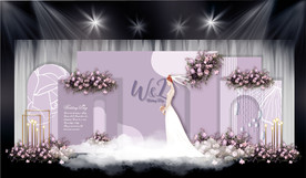 紫白色婚礼