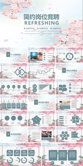 求职学生个人简历PPT素材