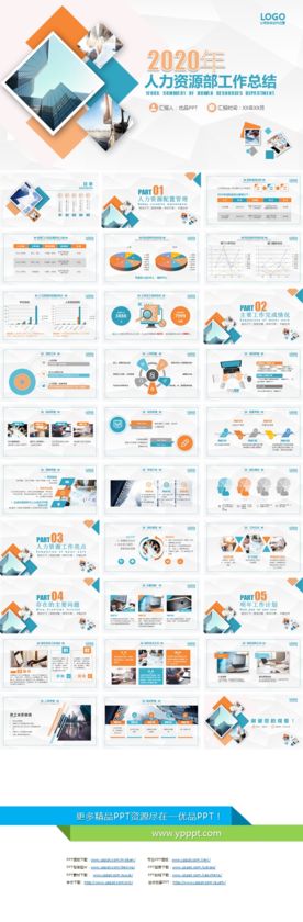 HR人力资源部工作总结PP