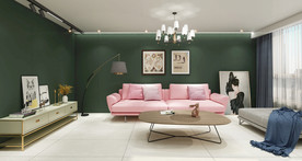 岩板瓷砖空间效果图 鲜台绿