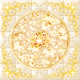 花开富贵玉石中式天顶