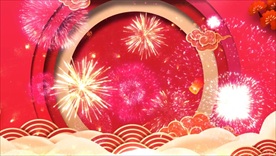 新年视频背景素材 红色喜庆