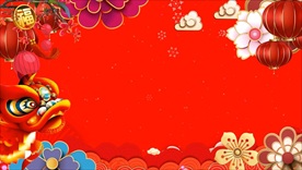 红色LED新年视频背景素材