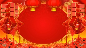 2021红色迎春视频背景素材