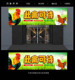 三鸟家禽店招牌