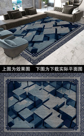 几何抽象入门地毯进门地垫