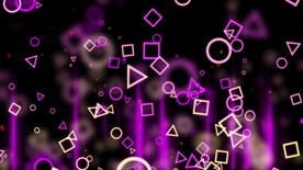 唯美儿童几何图形舞台背景