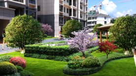 小区景观设计效果图