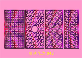 中式镂空花型 底纹边框 雕刻花