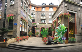 商业街区花境景观设计