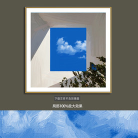 抽象油画装饰画轻奢手绘极简画