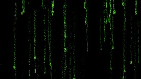 科技感代码黑客帝国数据流