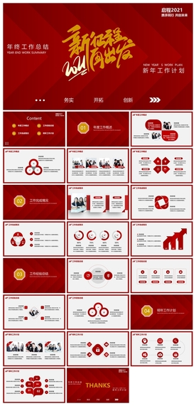 春节除夕中国年新年元旦PPT素