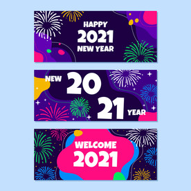 新年烟花banner