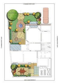 别墅庭院景观设计平面图