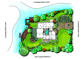 别墅庭院景观设计平面图