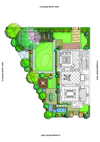 别墅庭院景观设计平面图