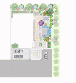 别墅庭院景观设计平面图