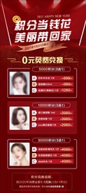 医美新年免费积分0元活动海报