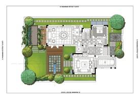 别墅庭院景观设计平面图