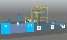 中国建筑安全防护展示区su模型