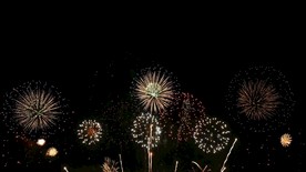 过年春节庆祝烟花礼花4K视频