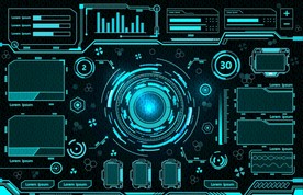 科技未来可视化边框