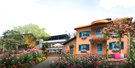 民宿花境景观设计效果图