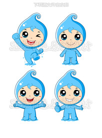 可爱水滴人2021款